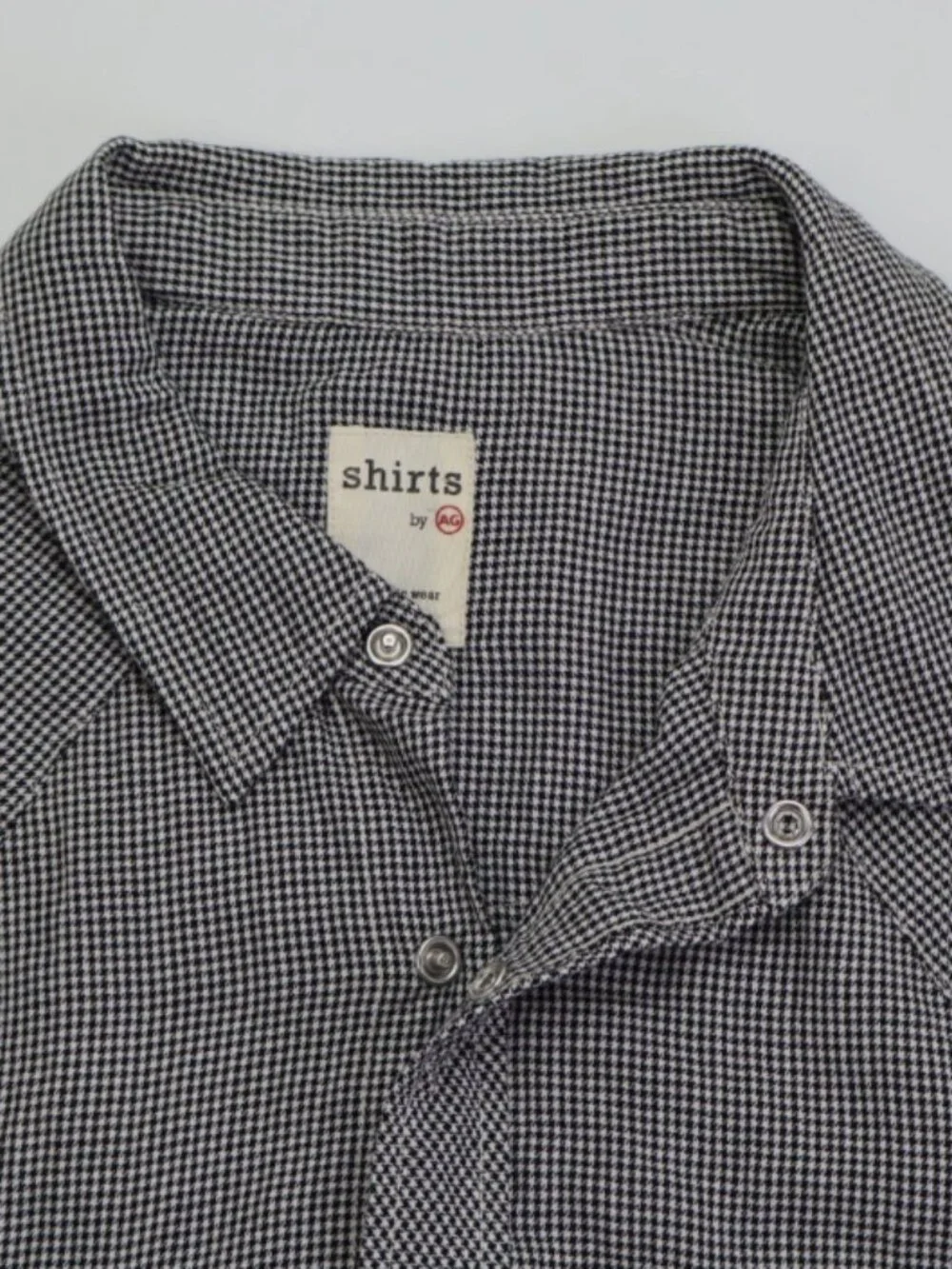 AG Adriano Goldschmied Authentic Wear Men's Shirt XL Long Sleeve Black White New